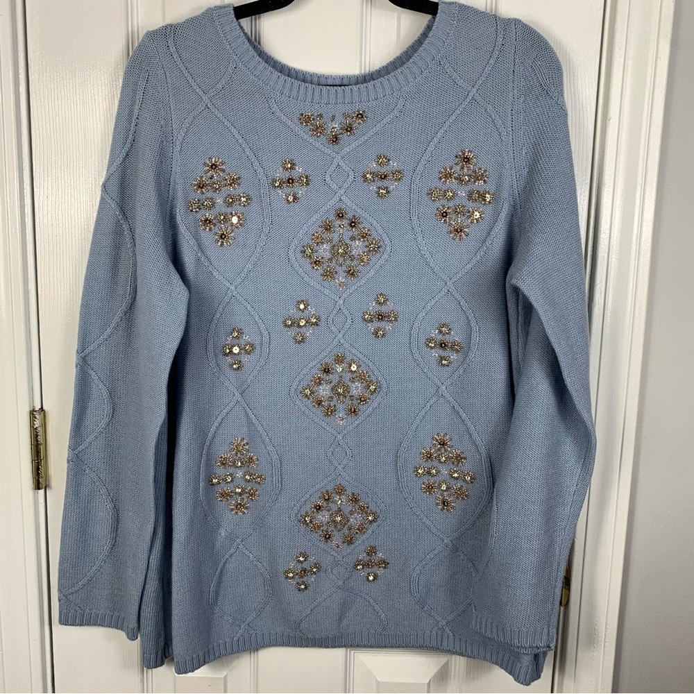 Soft Surroundings Womens Top Wool Blend Size Large